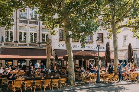 Terras cafe in Maastricht